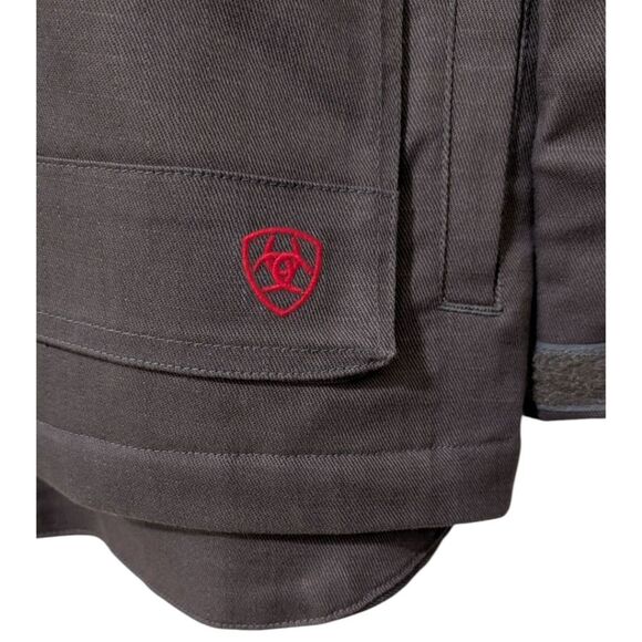 ARIAT Men's CAT 4 FR Canvas Stretch Jacket -Grey NWOT - Picture 8 of 16